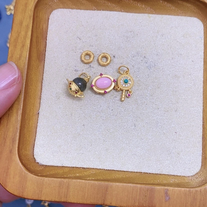 【闪购商品】水晶珠宝半成品银S925镶嵌?****o
