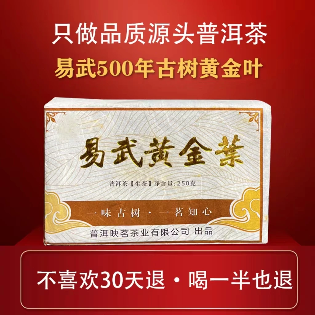 【宠粉拍一发四】易武正山500年古树普洱生茶黄金叶