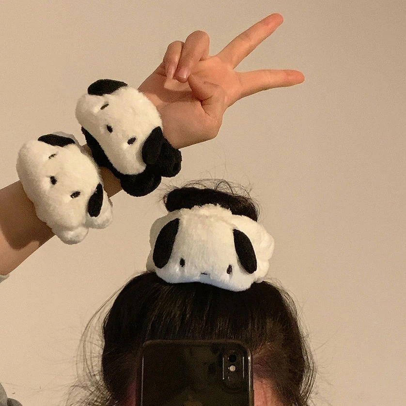 可爱帕恰狗洗脸手腕带防湿袖口防水神器挡水手环洗漱包必备扎头发