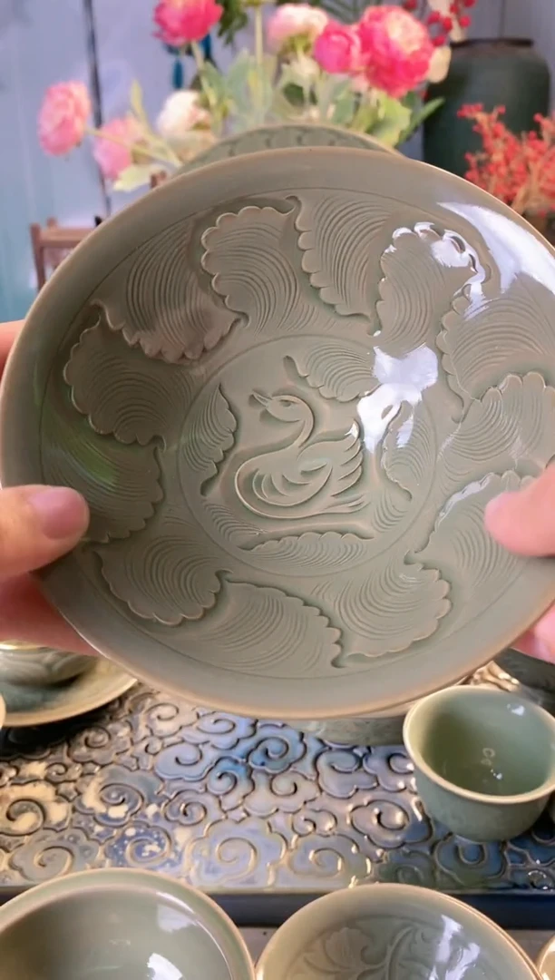 【闪购商品】杯手工海水鸭大斗笠盏1只