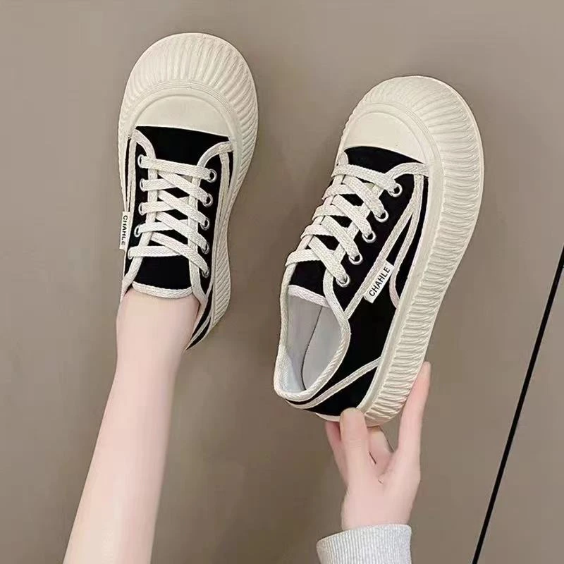 【苗姐衣橱】24秋时尚休闲厚底帆布鞋6101