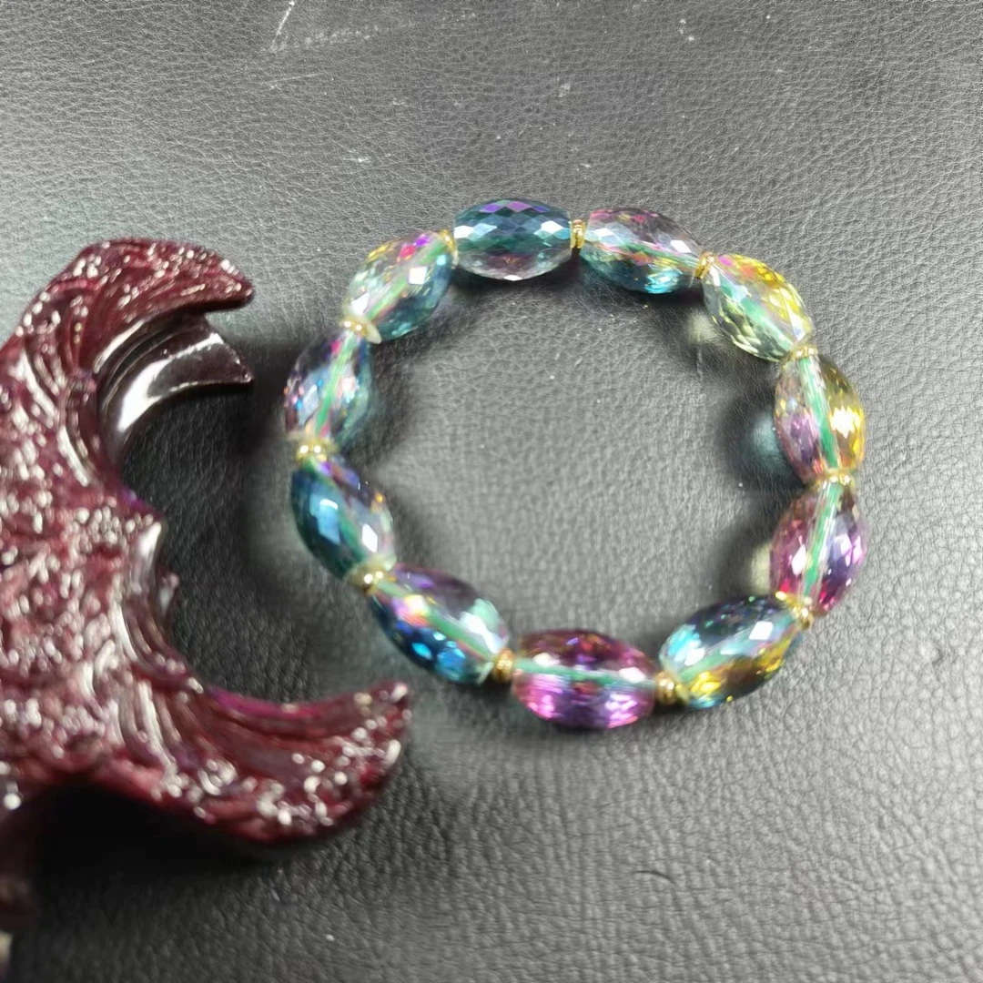 【臻品典藏】E09收藏级稀诗华洛彩晶世国风手持手串 发一