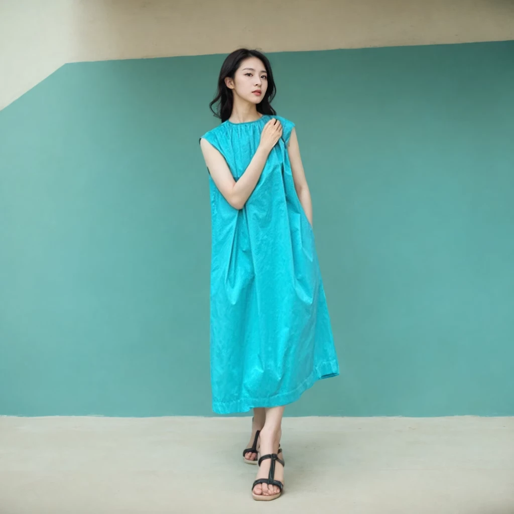 时尚减龄洋气宽松显瘦背带裙白色小众过膝长裙气质法式连衣裙女夏