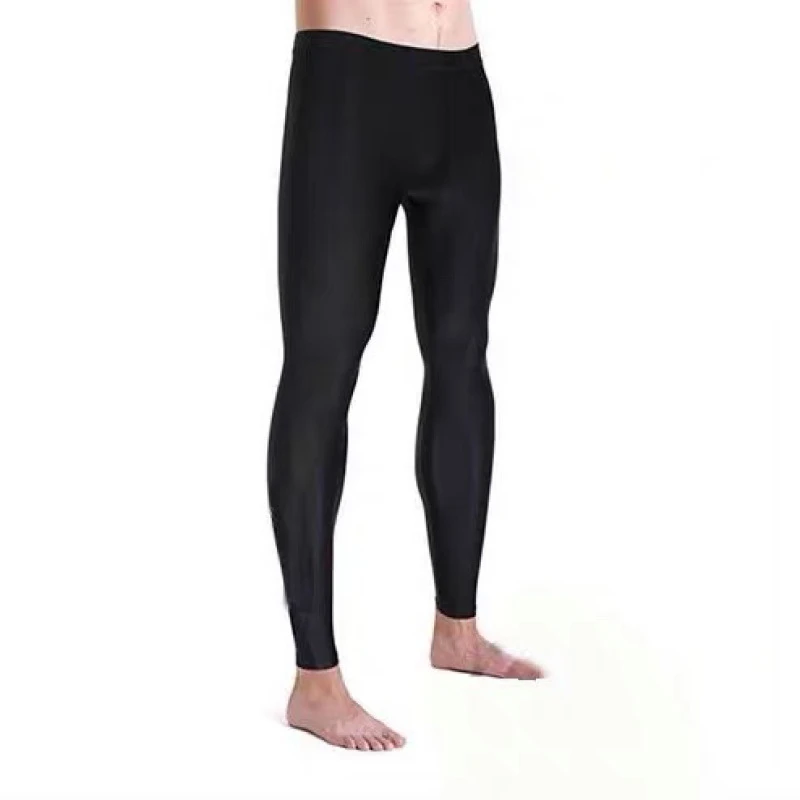 长泳裤游泳裤男士长腿九分泳衣大码防晒保暖浮潜泳装潜水专业长款