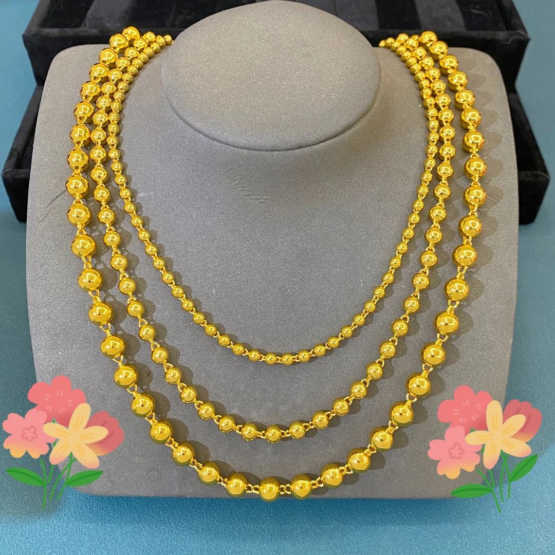 如懿恋 合金项链 【圆珠项链】男女通戴大气贵气显气质奢华高级质感