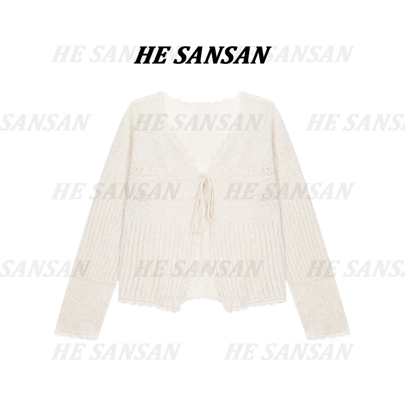 【SANSAN】气质镂空百搭小香风轻奢设计款时尚外套DY-3372