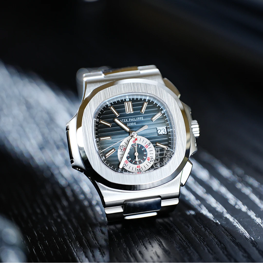 99新 Patek Philippe/百达翡丽 蓝盘鹦鹉螺5980/1A-001单表