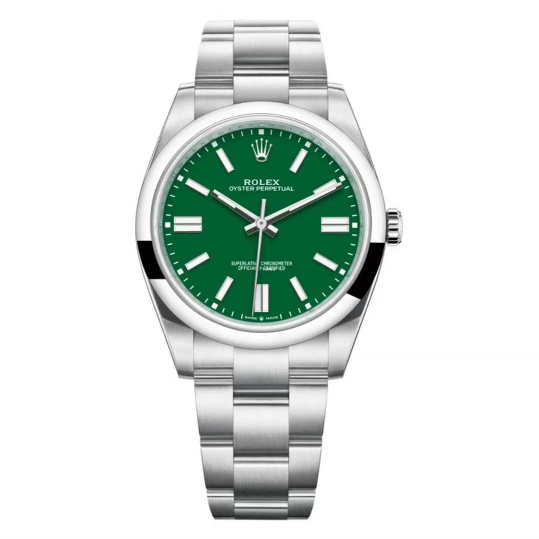 全新未使用 Rolex/劳力士 124300绿恒动 24年 41mm