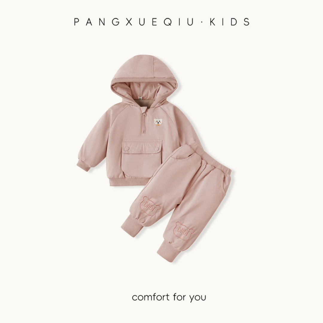 婴幼童冬季套装儿童冬装2024新款童加绒运动童装宝宝加绒加厚衣服
