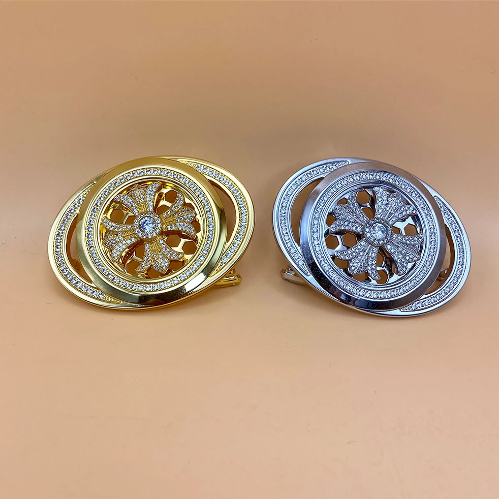 镶钻扣头镶钻旋转扣头生肖皮带扣龙扣老虎扣腰带单扣