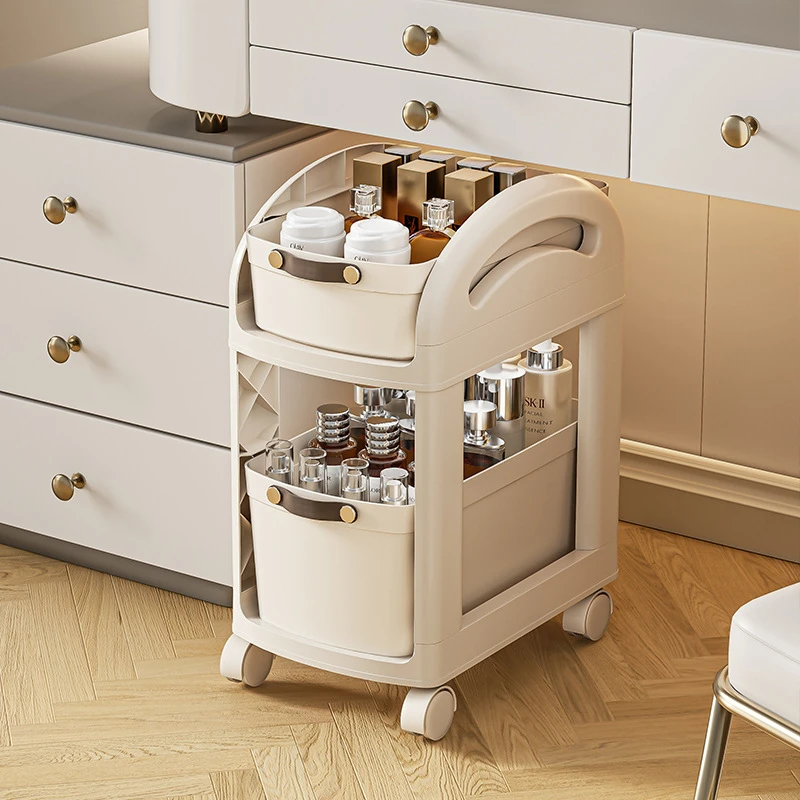 书架儿童书包收纳架小推车置物架可移动带轮多层桌面桌下置物架