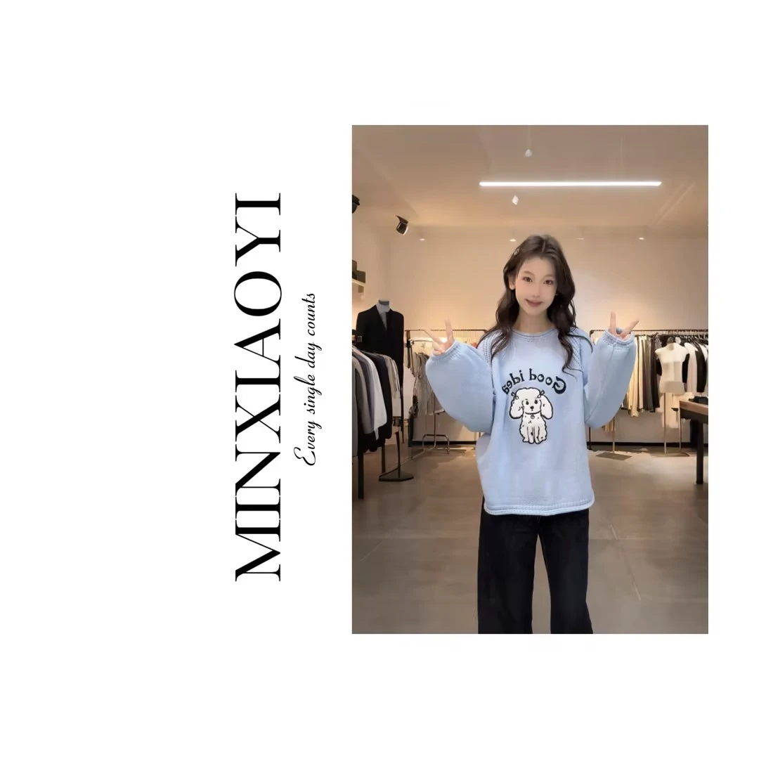 【笑一】小白#K994秋季针织毛衣高档时尚女装新款