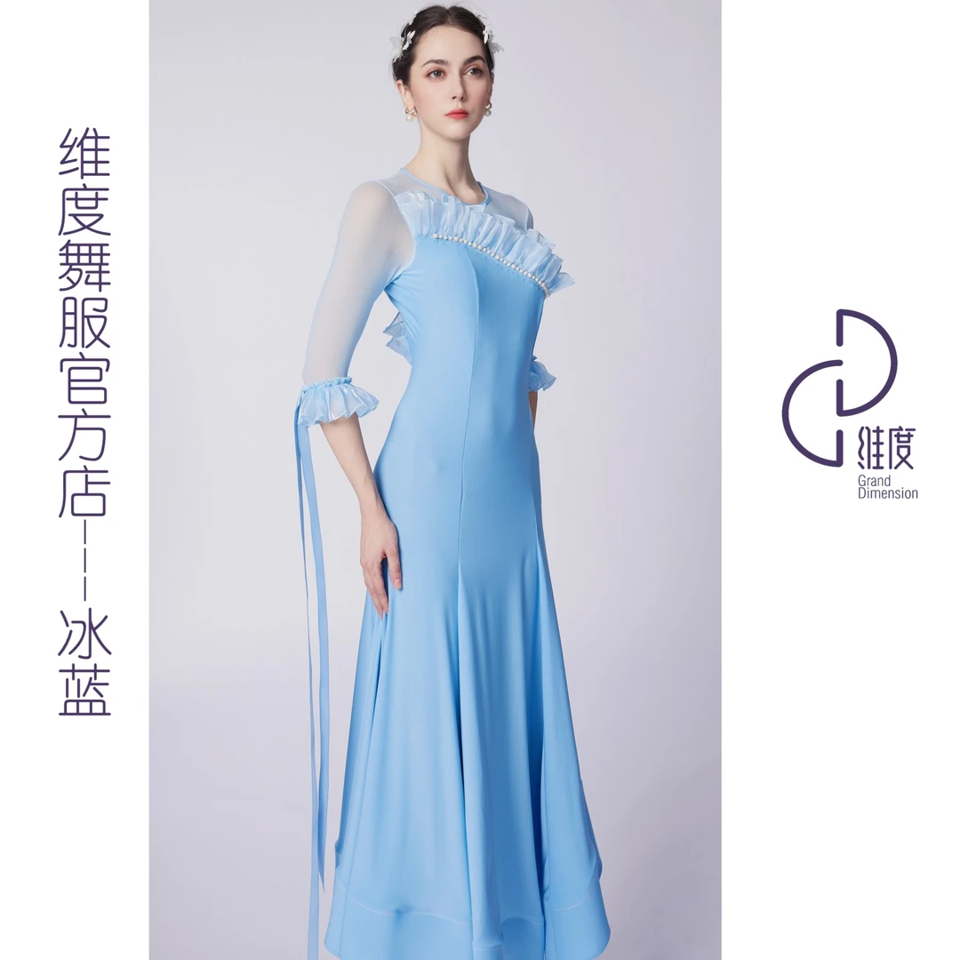 【维度舞服】L42原创设计女士连衣裙摩登舞溯源好物气质时尚修身