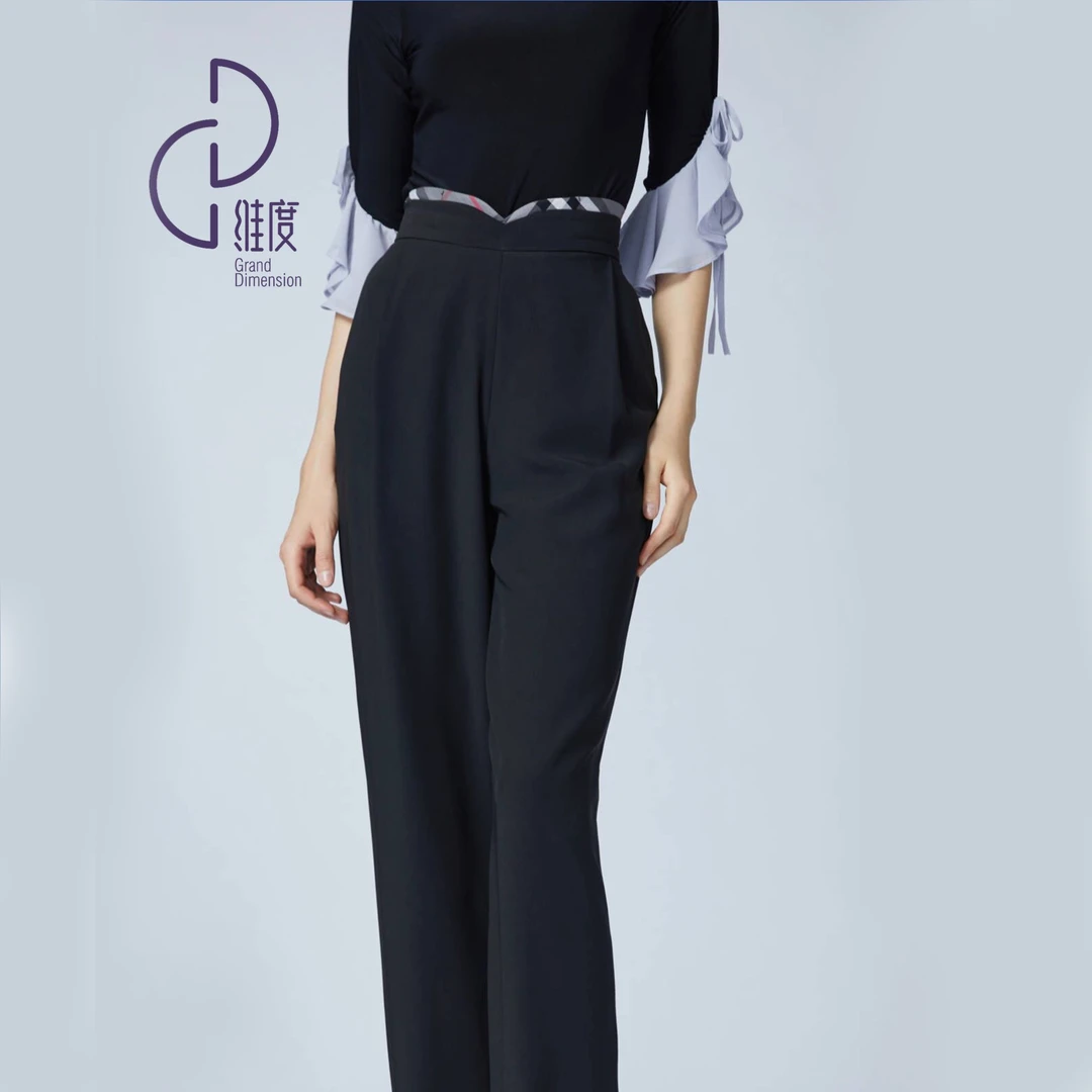 【维度舞服】K65精典女士西裤摩登舞拉丁舞练习服高腰裤子溯源好物
