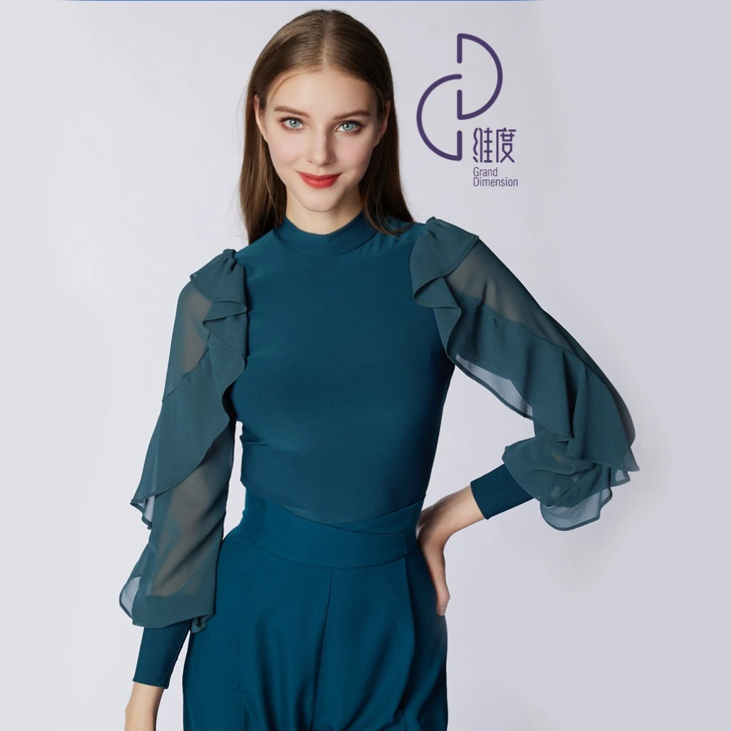 【维度舞服】Y284女士上衣摩登舞拉丁舞广场舞练习赛服溯源好物