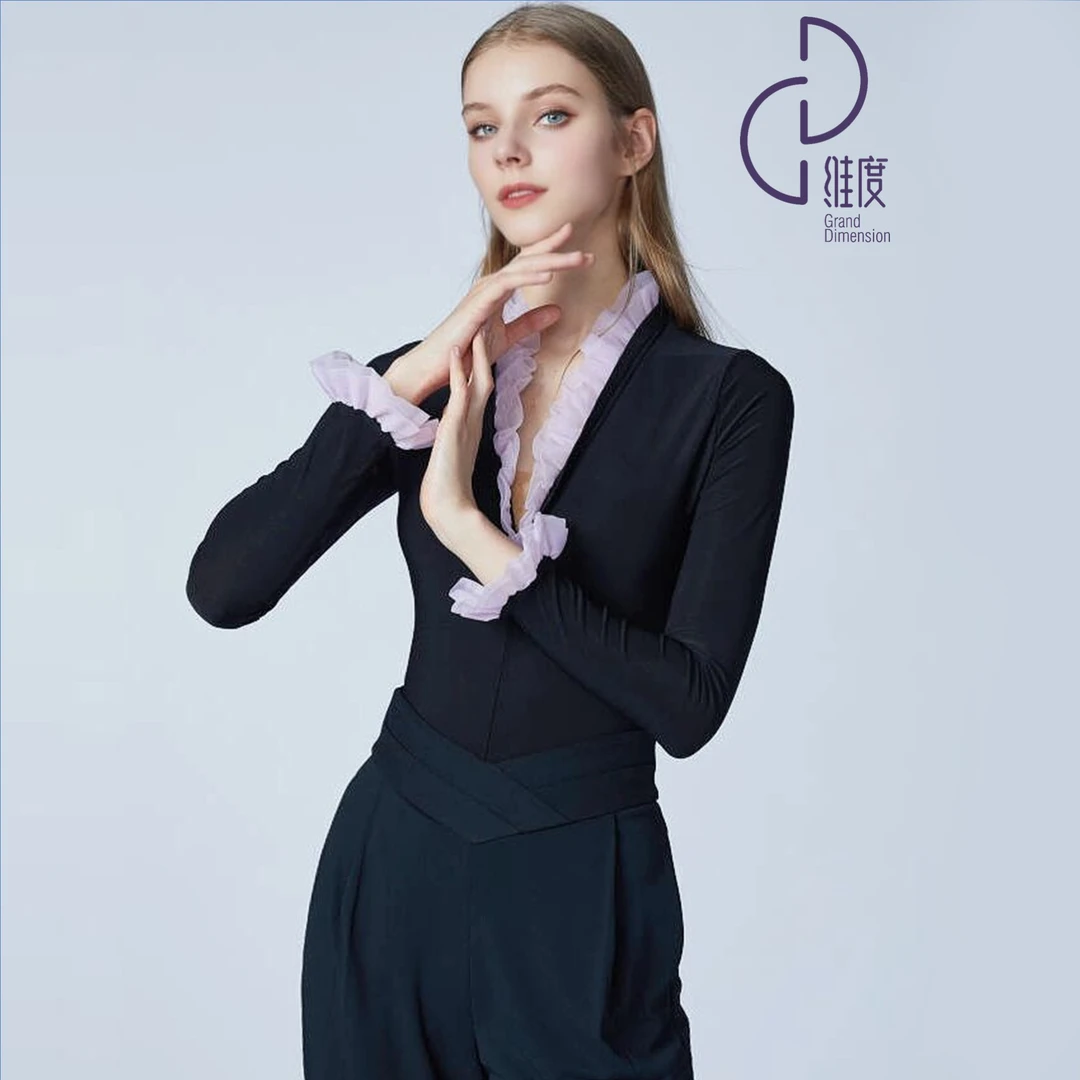 【维度舞服】Y141 女士上衣摩登舞衣拉丁舞练习服赛服溯源好物
