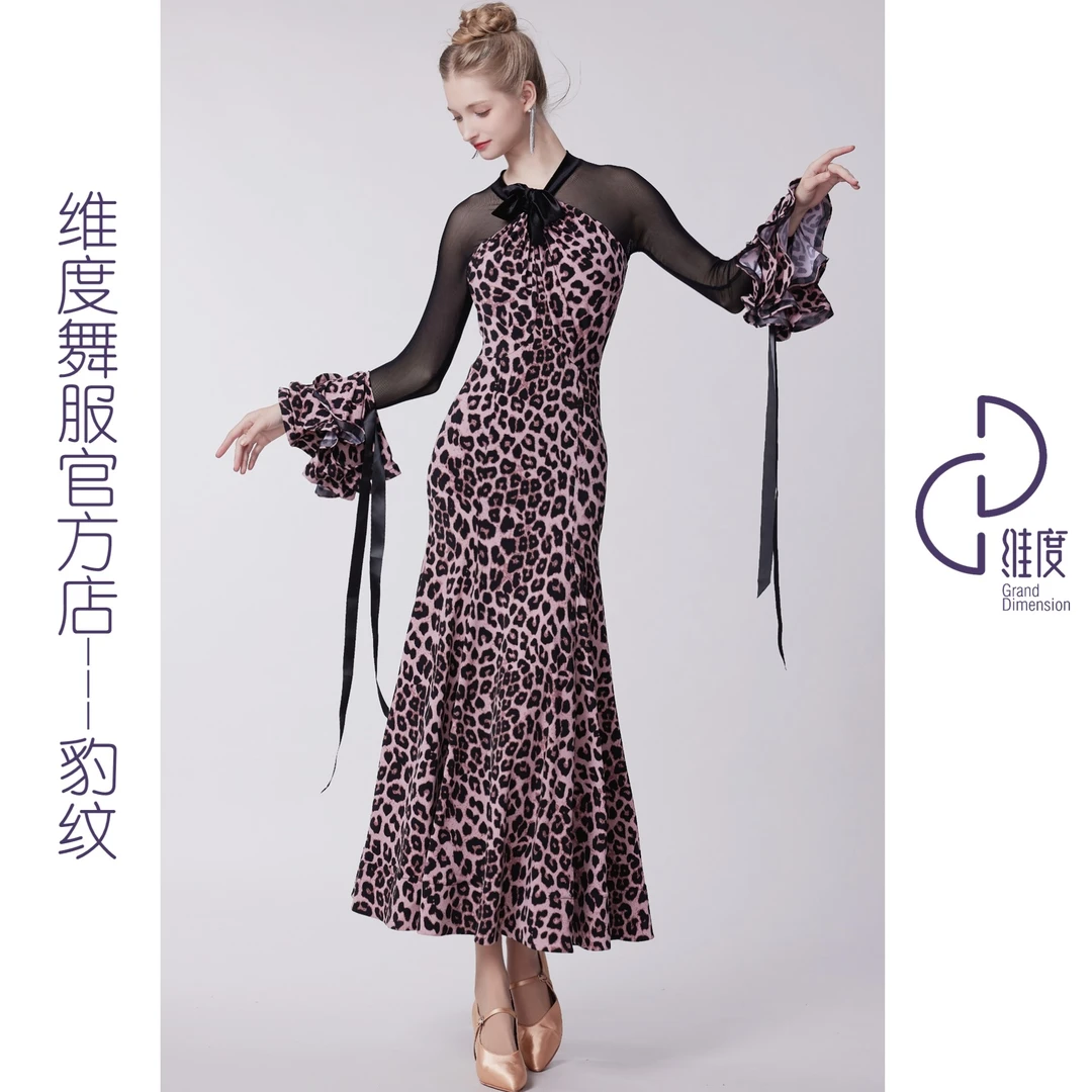 【维度舞服】L31原创设计女士连衣裙摩登舞衣拉丁舞练习服赛服
