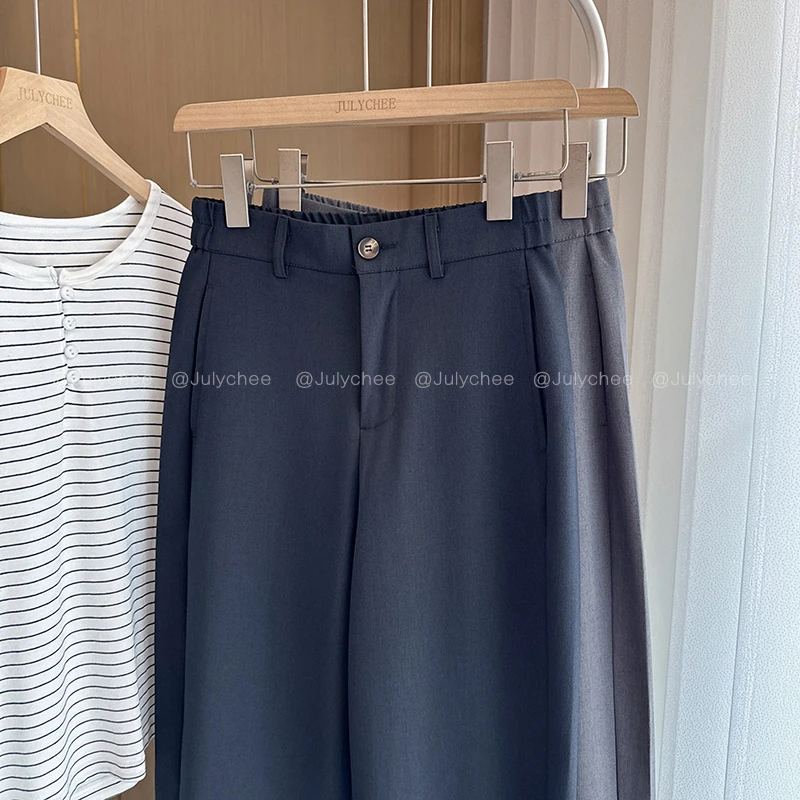 Julychee 西装裤镰刀裤显瘦高腰休闲裤