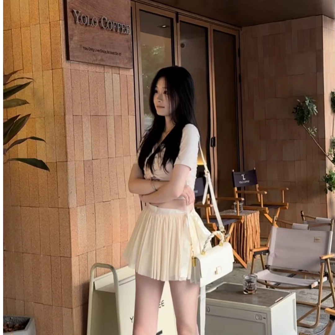 雯雯衣橱2【01-069】高货春夏小众设计师辣妹上衣连衣裙套装