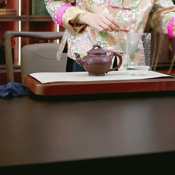 慕子-文化——紫泥梅花报春紫砂壶