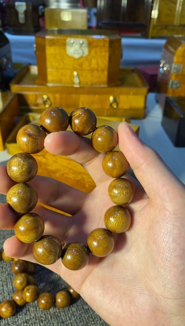 【闪购商品】金丝楠木艺金丝楠1.8手串