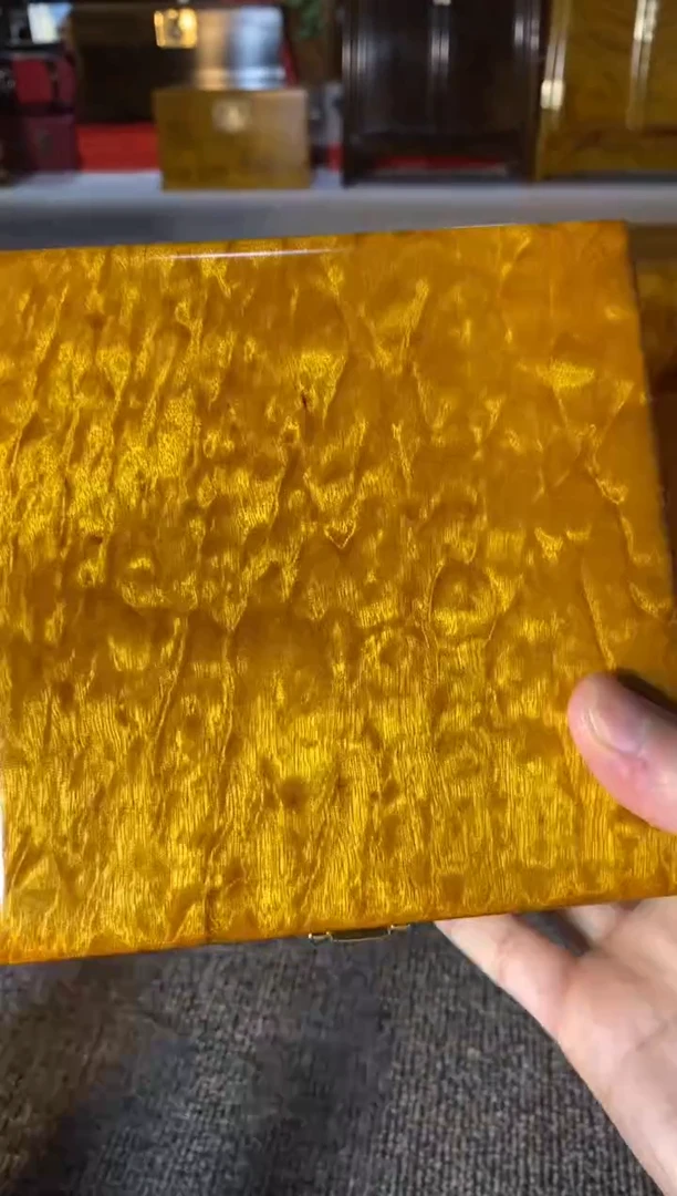 【闪购商品】金丝楠木艺金丝楠收纳盒