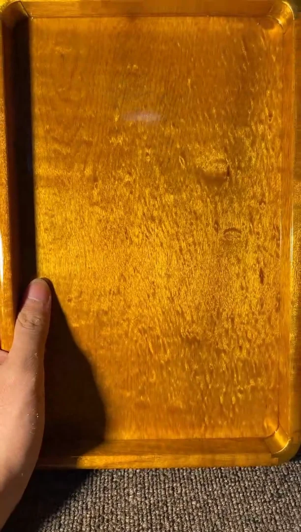 【闪购商品】金丝楠木艺金丝楠文承盘F9