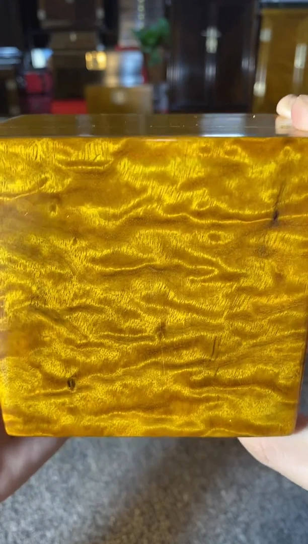 【闪购商品】金丝楠木艺金丝楠戒指盒