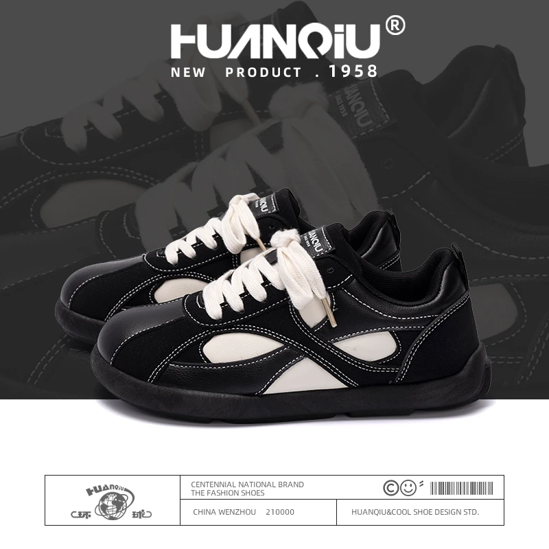 环球2024冬季新款户外防滑耐脏个性耐磨百搭时尚四叶草板鞋休闲鞋