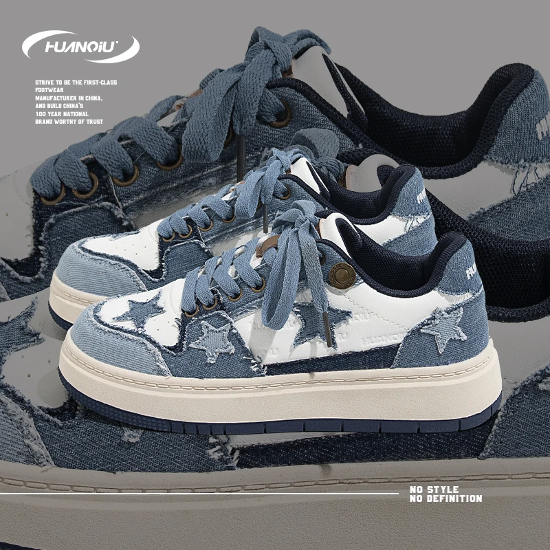 环球爆款厚底星星鞋子女2023秋季新款百搭轻便休闲鞋学生小众板鞋