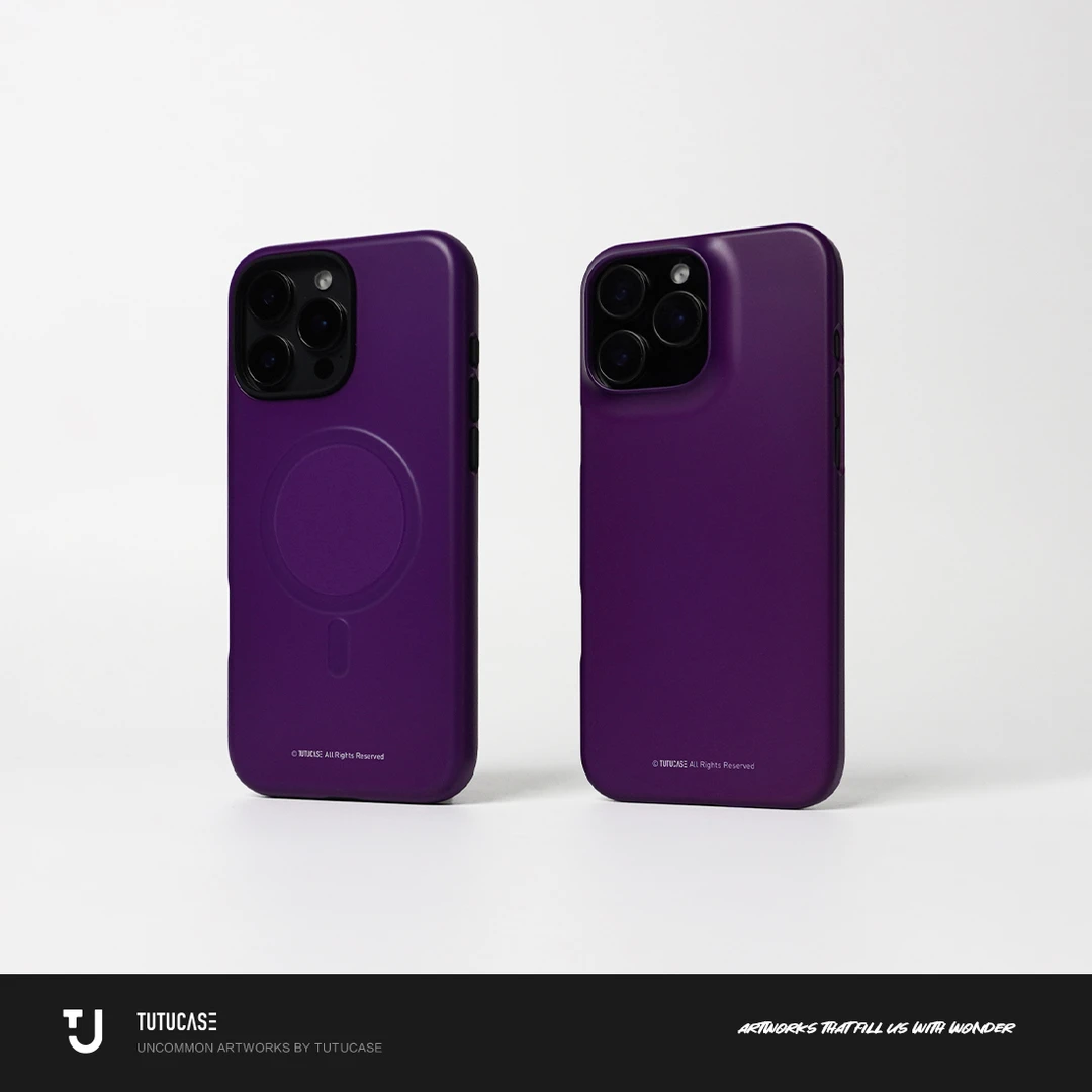 TUTUCASE｜原创设计韩国进口磨砂菲林手机壳 紫定行 C067