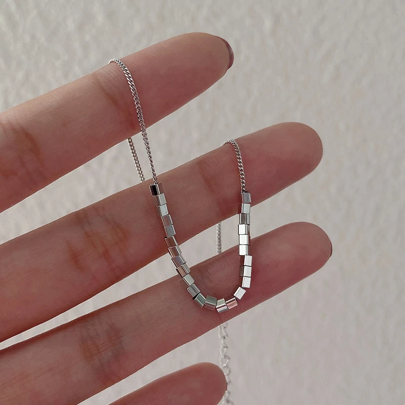 925纯银碎银几两脚链女生2023新款潮小众ins设计