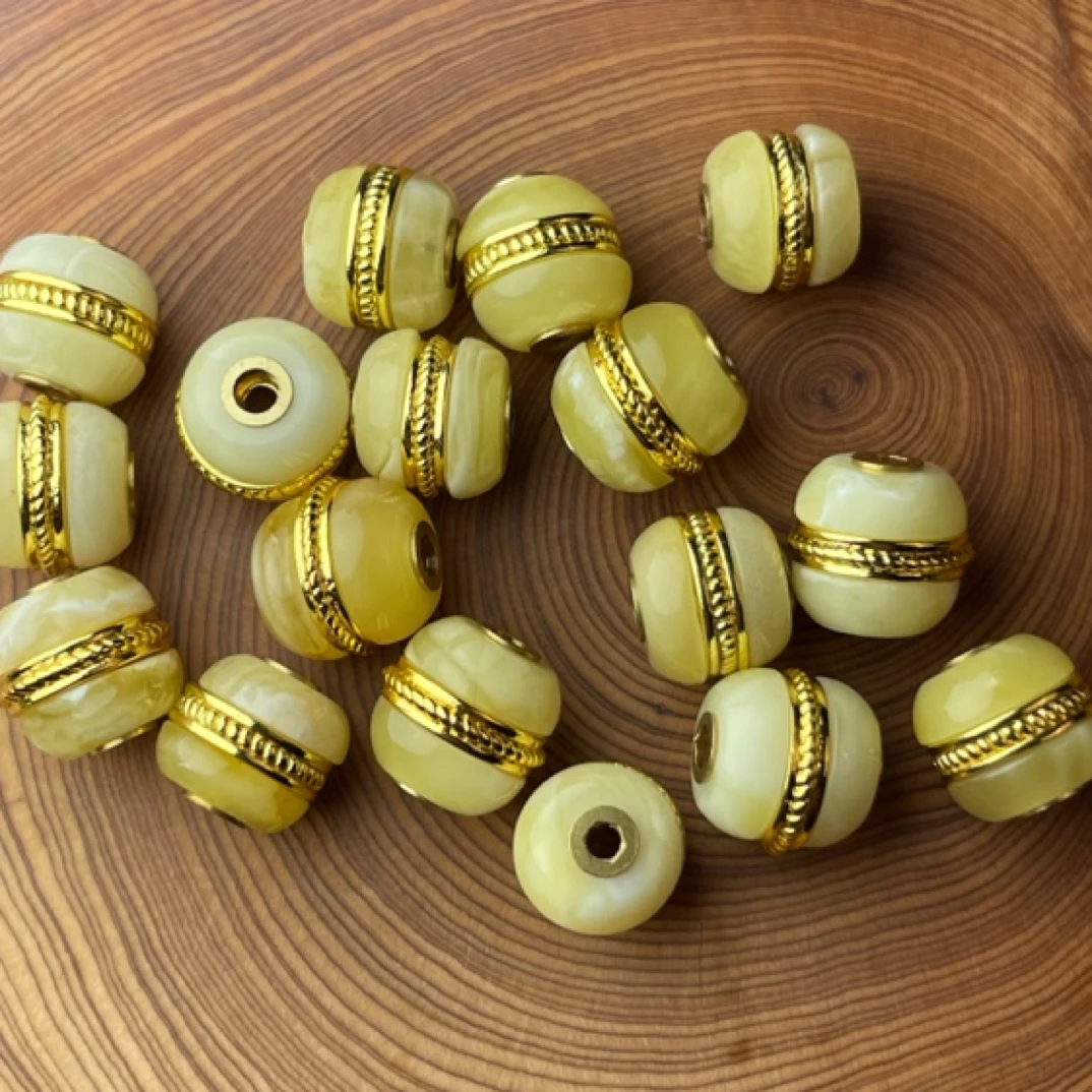 蜜蜡汉堡单珠百搭配串