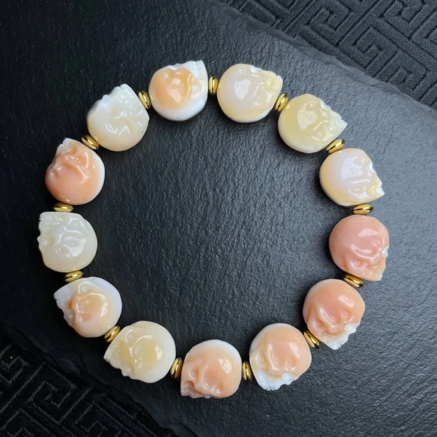 天然一线橘肉尸尸玛瑙手串