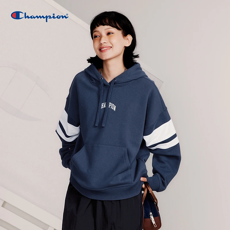 Champion冠军新款卫衣宽松连帽拼色上衣加厚秋季款潮牌UW-YSW02