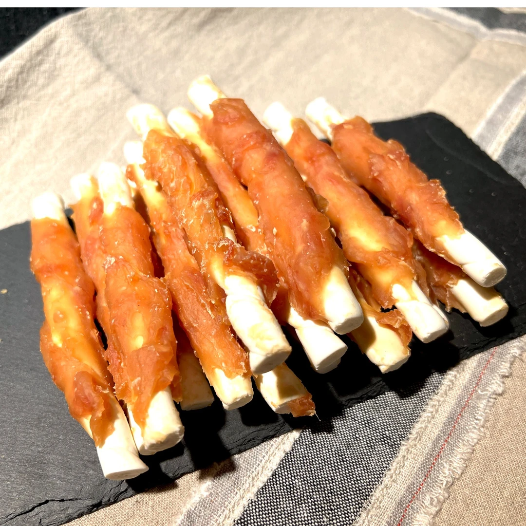 J宠物零食鸡肉钙奶棒狗狗食品磨牙洁齿狗粮训犬奖励狗狗互动