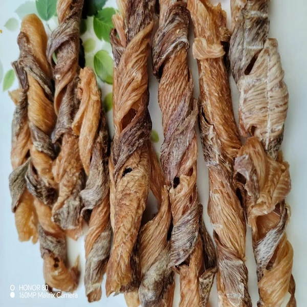 无添加手工鸡鸭混合肉卷狗狗宠物零食肉干犬猫通用训犬奖励