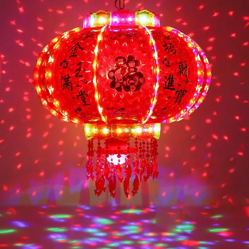 【金玉满堂】LED旋转走马灯笼新年灯笼宫灯灯笼