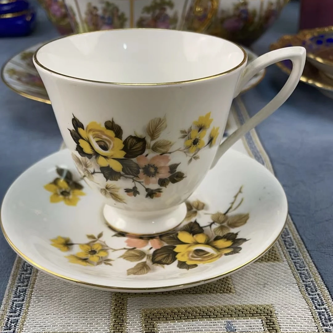 欧洲精美瓷器一杯一叠咖啡杯