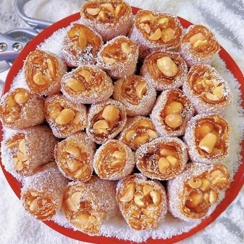 猫屎糖茂名特产椰蓉花生糖正宗传统纯手工制作即食软糖口味香甜