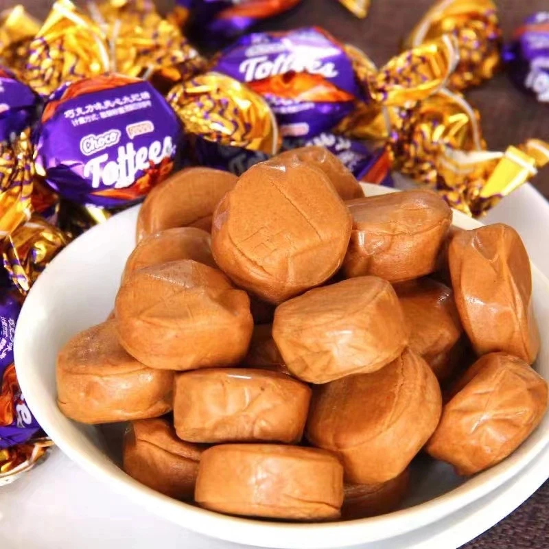 【到手500克】巧克力夹心太妃糖糖果网红零食软糖年货儿童新年糖果