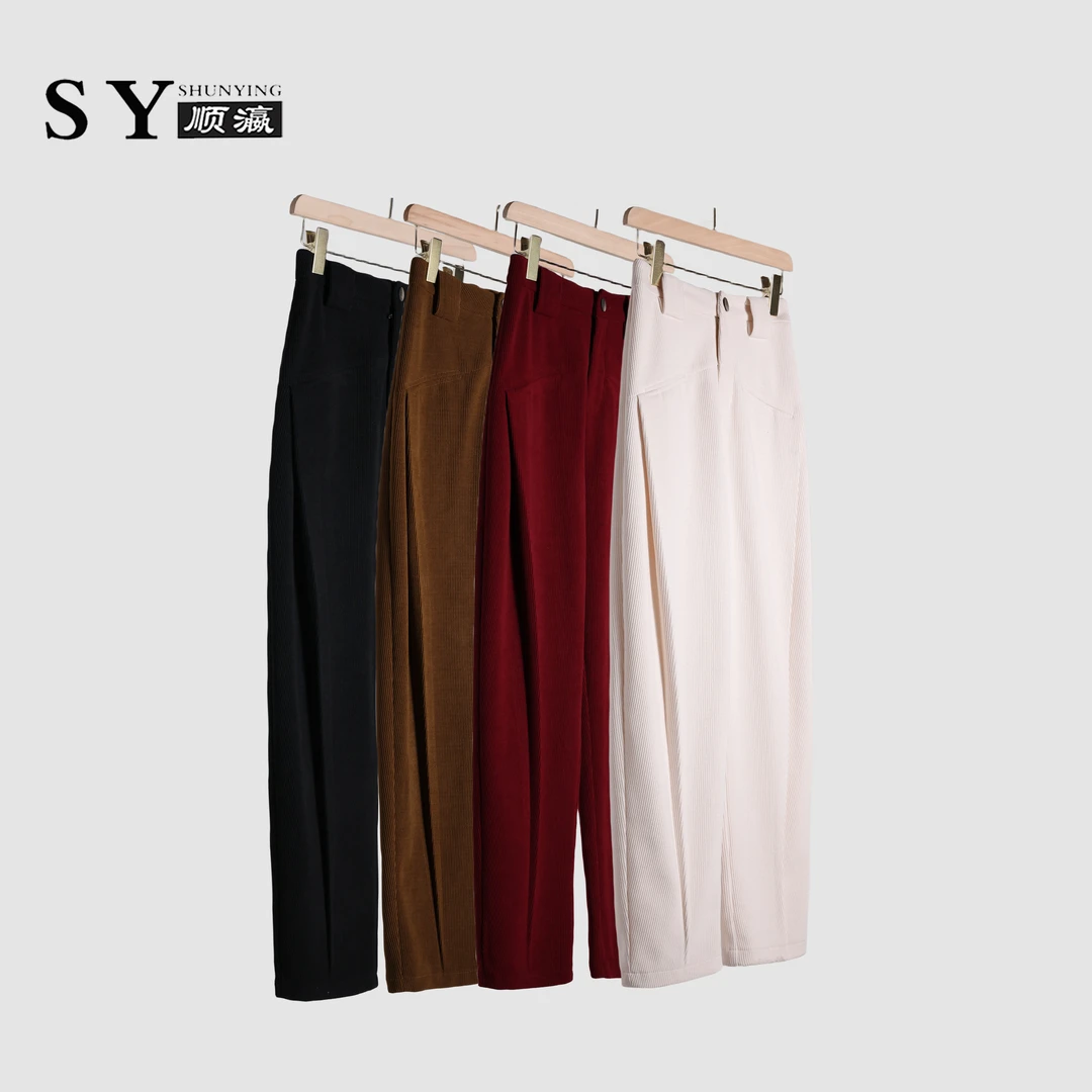 【顺瀛】升级雅痞裤!百搭时尚休闲阔腿中高腰显瘦休闲裤SYH26007