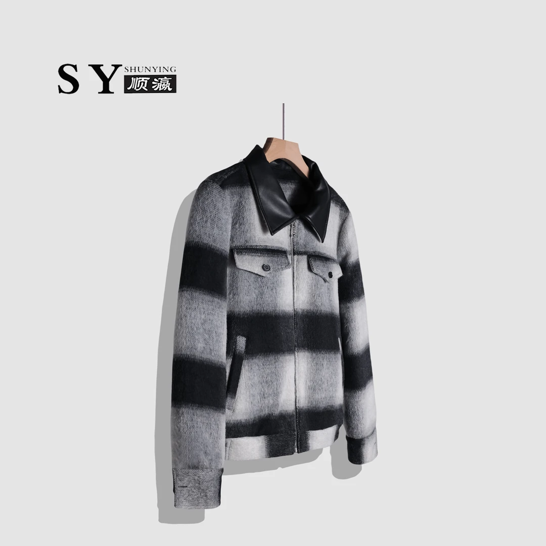 顺瀛【渐变千山暮雪】气质双面大衣外套SYM55790