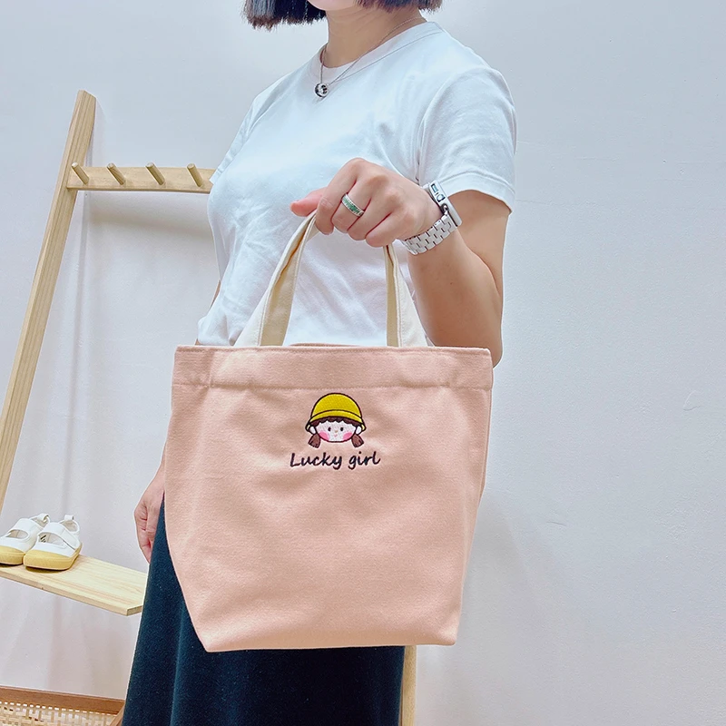 儿童姓名定制饭盒袋便当包手拎小布袋妈咪包宝宝收纳帆布袋女礼物