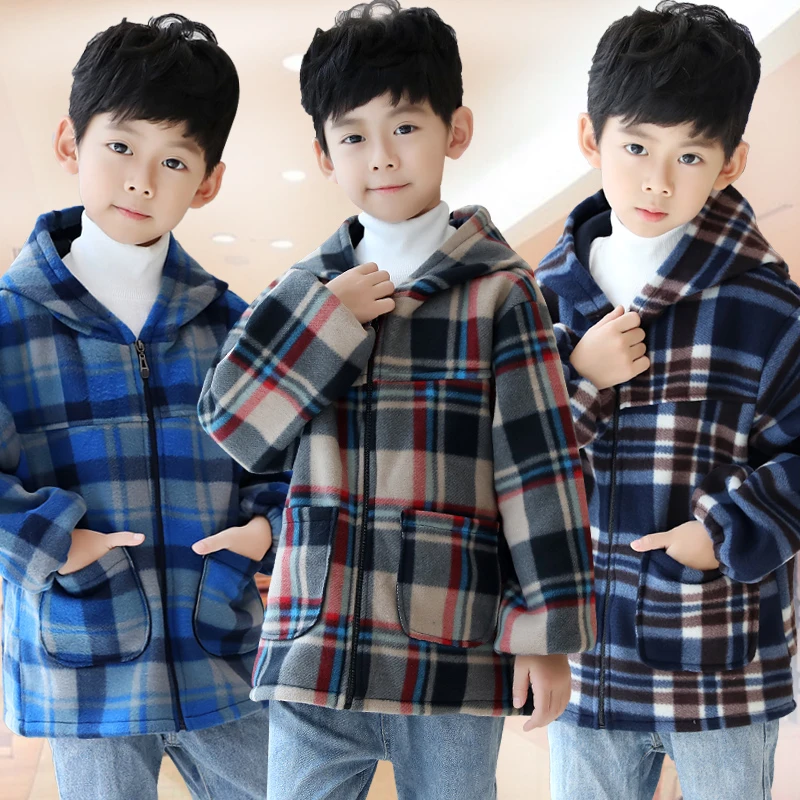 男童棉袄罩衣秋冬季加绒儿童羽绒服防脏罩衫2022新款小孩吃饭护衣