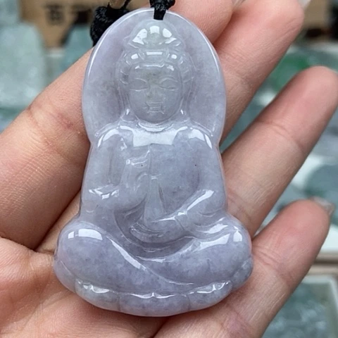 翡翠颈饰未镶嵌观音