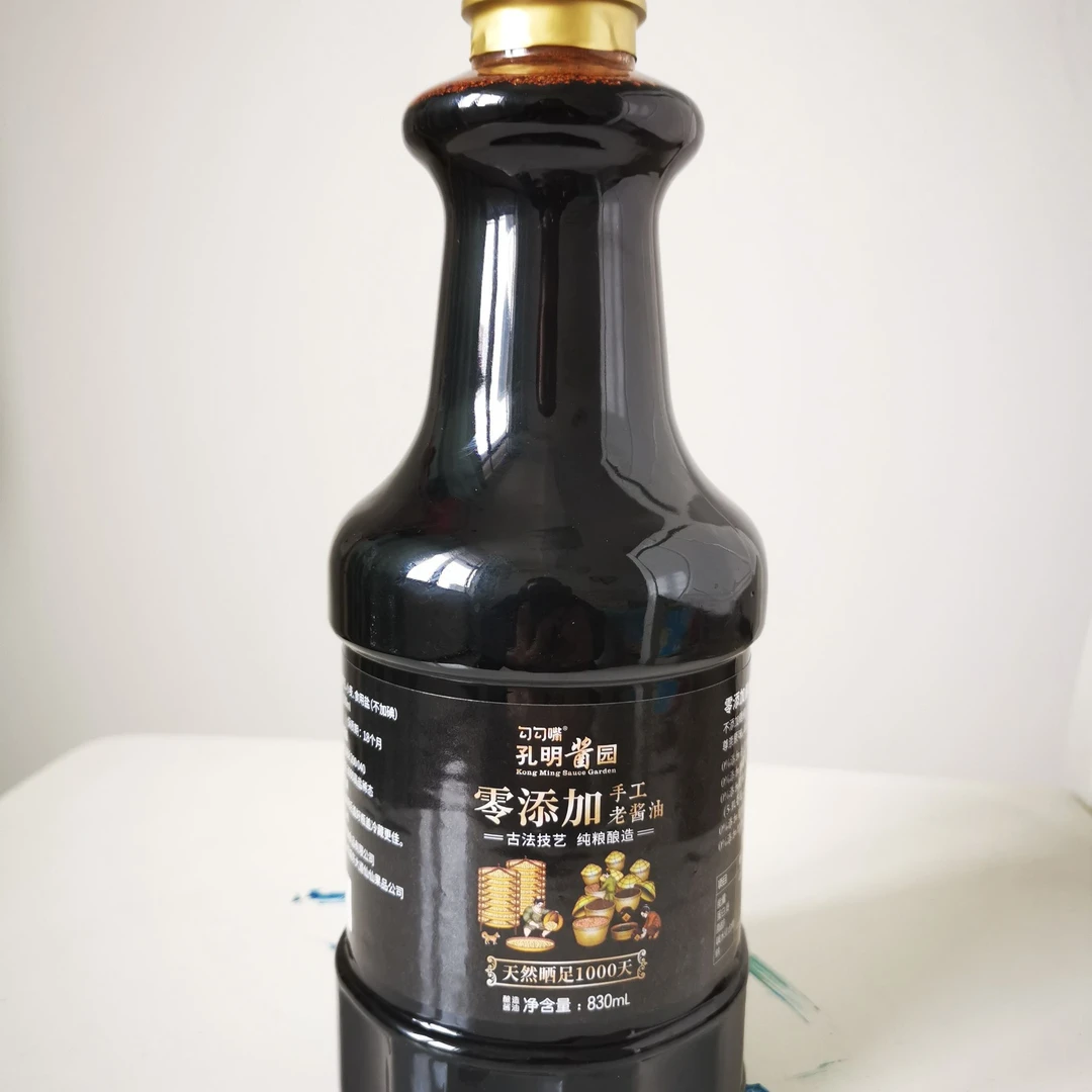 谷城 手工老酱油 830ml