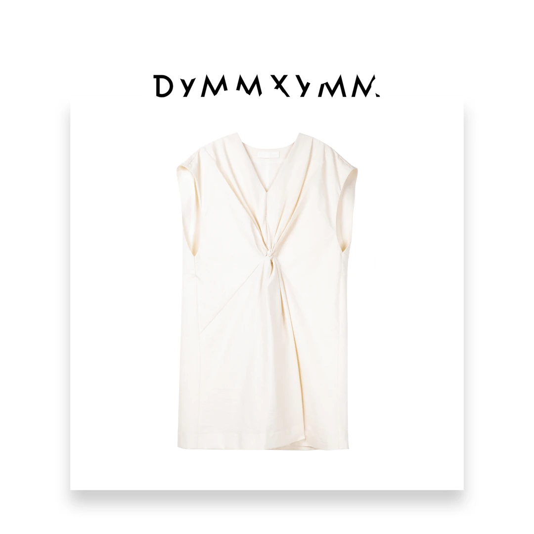 【DYMMXYMM】-设计师气质时尚小众高级感简约v领连衣裙-WSD467