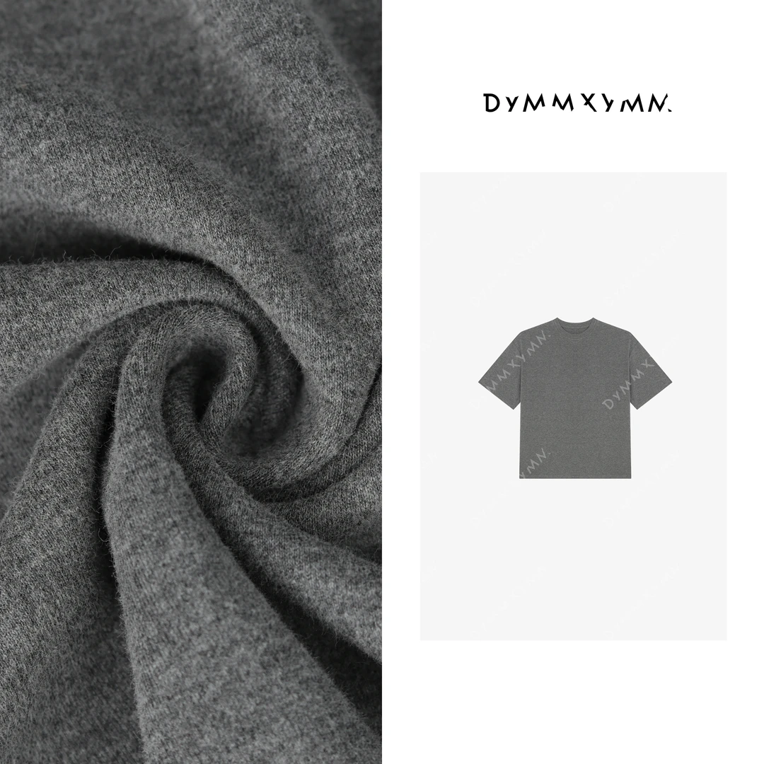 【DYMMXYMM】-小众设计师时尚百搭四色磨毛阔版短袖T恤-FWD2060