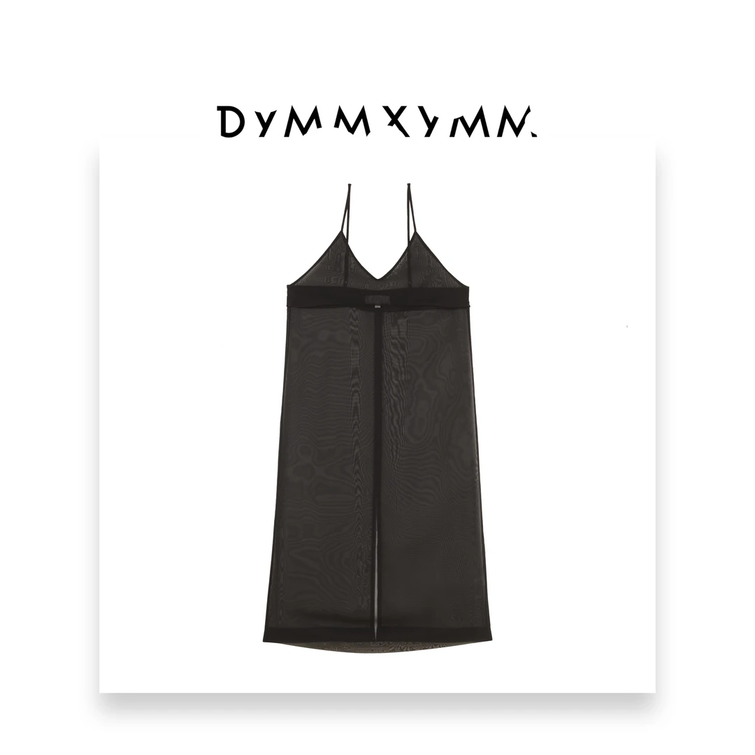 【DYMMXYMM】-时尚设计师款气质百搭高级感透视长款吊带-F0089